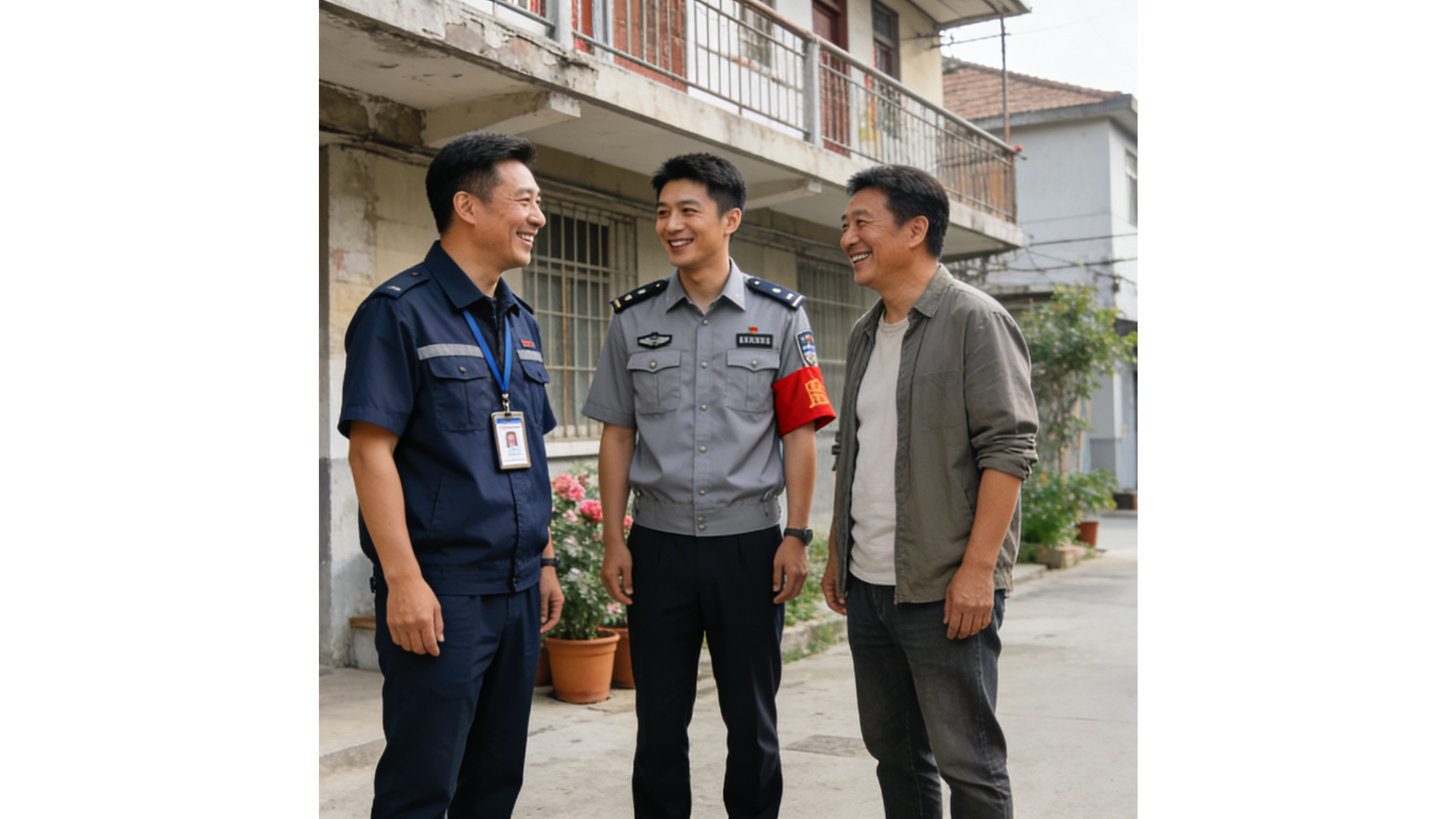 物业、城管和业主--ai生成